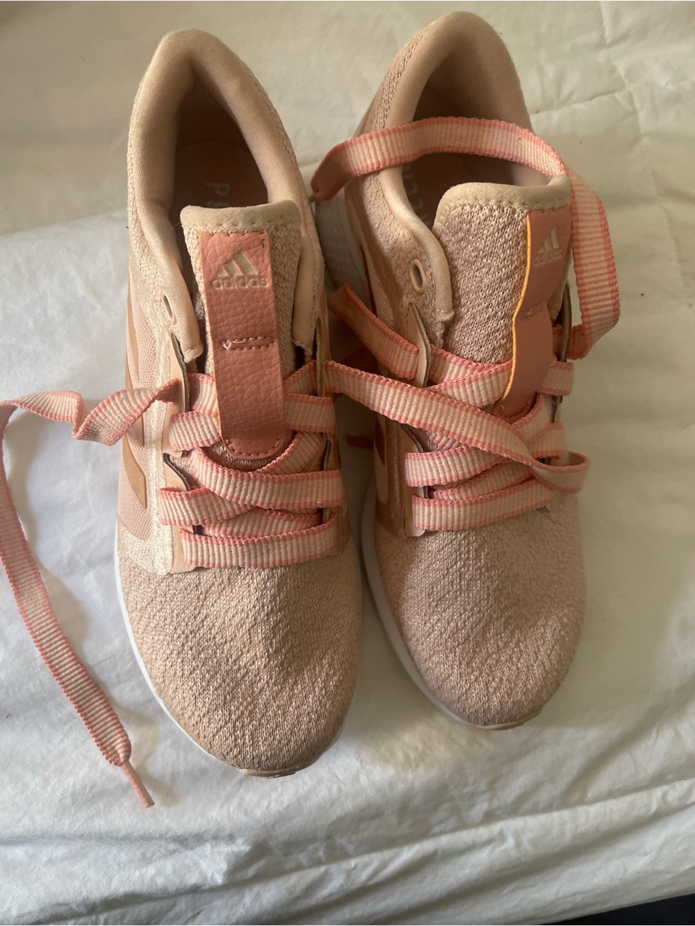 adidas Peach and Coral Women's Athletic Sneakers